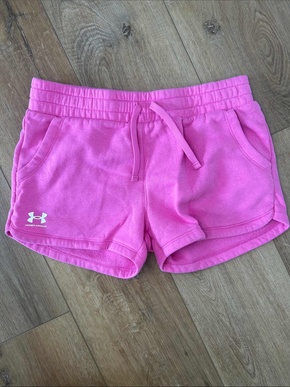 Under Armour Hot Pink Girls Athletic Fleece Shorts
